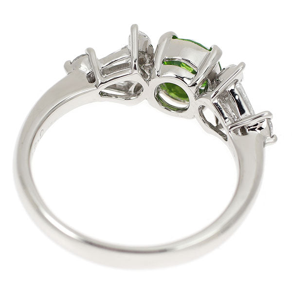 希少 Pt900 デマントイドガーネット ダイヤモンド リング 0.80ct D0.50ct