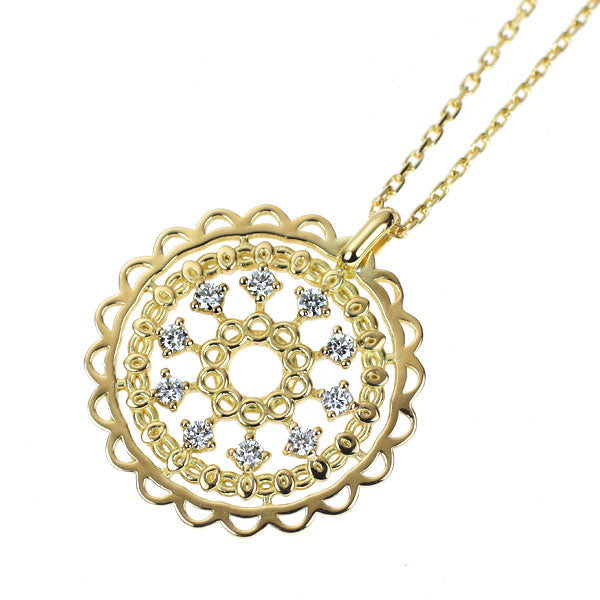 K18YG ダイヤモンド ペンダントネックレス 0.15ct