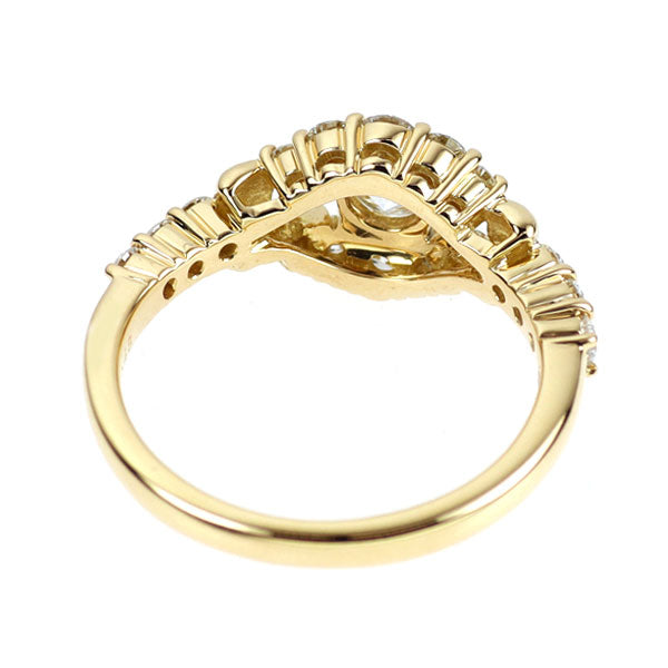 K18YG ヴィーナスビューティカット ダイヤモンド リング 0.341ct H SI1 D0.48ct
