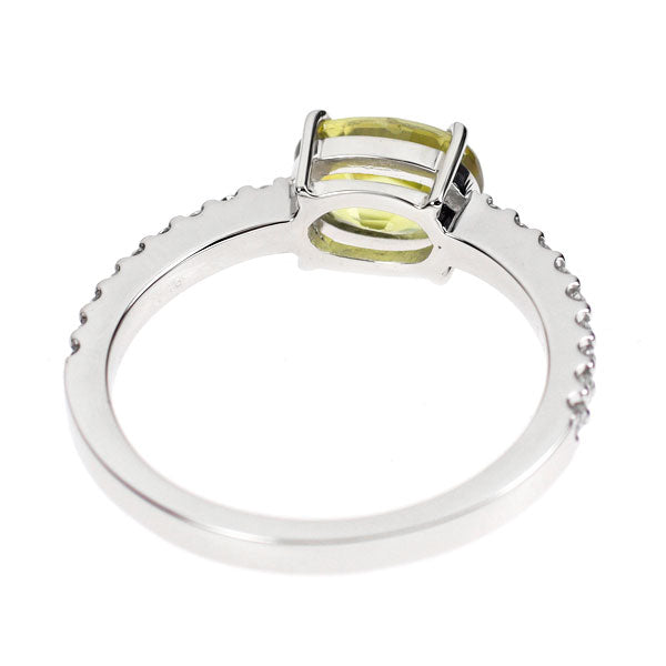Pt900 スフェーン ダイヤモンド リング 1.25ct D0.18ct