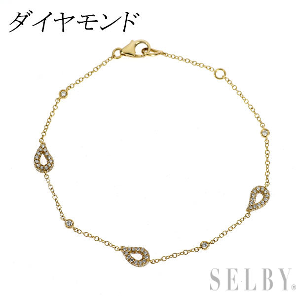 K18YG ダイヤモンド ブレスレット