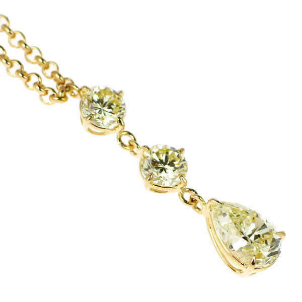 K18YG ダイヤモンド ペンダントネックレス 1.687ct