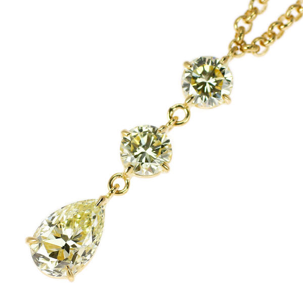 K18YG ダイヤモンド ペンダントネックレス 1.687ct