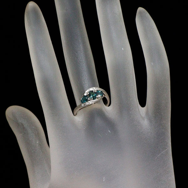 希少 Pt900 アレキサンドライト ダイヤモンド リング 0.70ct D0.06ct