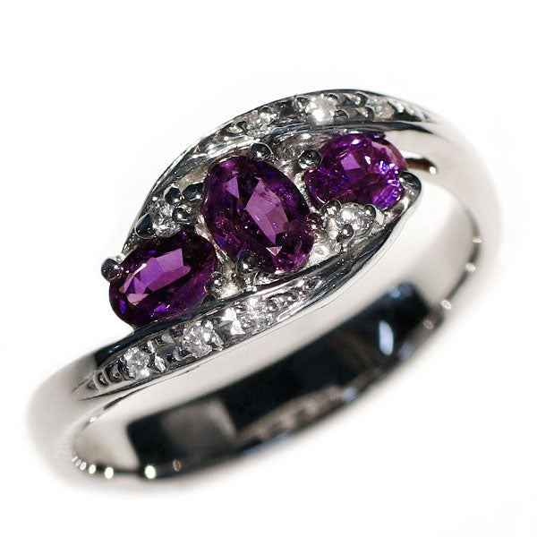 希少 Pt900 アレキサンドライト ダイヤモンド リング 0.70ct D0.06ct