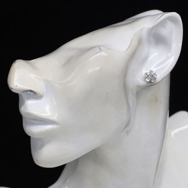 Pt900 ダイヤモンド ピアス 2.05ct フラワー