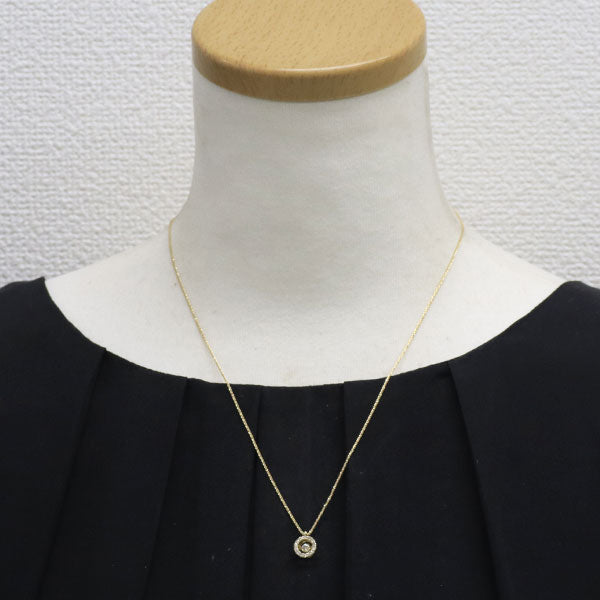 K18YG ダイヤモンド ペンダントネックレス 0.30ct ダンシング