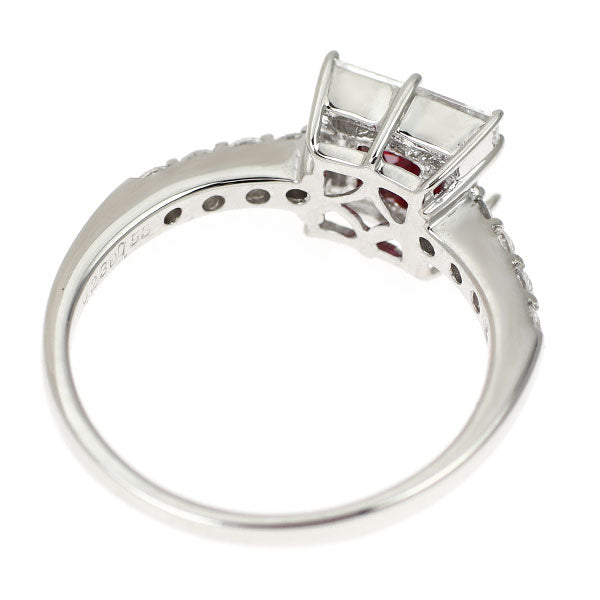 K18WG ルビー ダイヤモンド リング 0.23ct D0.53ct