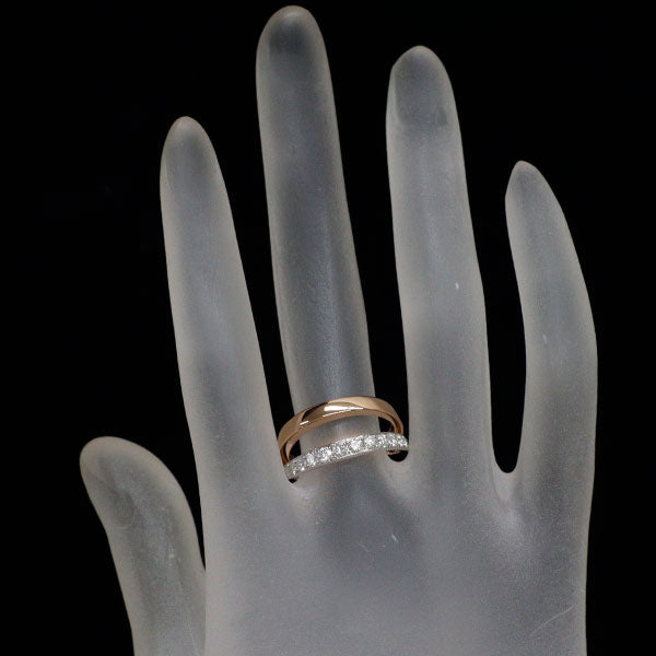 K18WG/PG ダイヤモンド リング 0.69ct