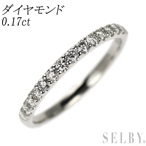 ダウニー。pt900 ピンキーリング Pt900 ダイヤモンド ピンキー リング 0.17ct ハーフエタニティ