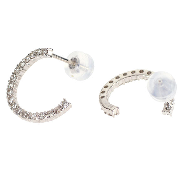 K18WG ダイヤモンド ピアス 0.50ct