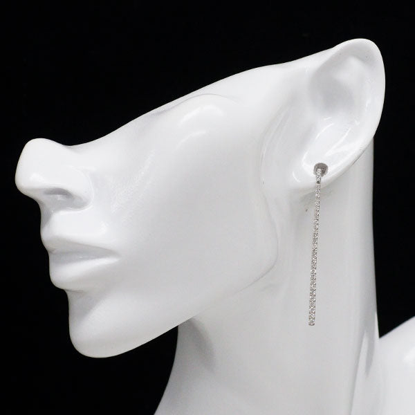 K18WG ダイヤモンド ピアス 1.00ct
