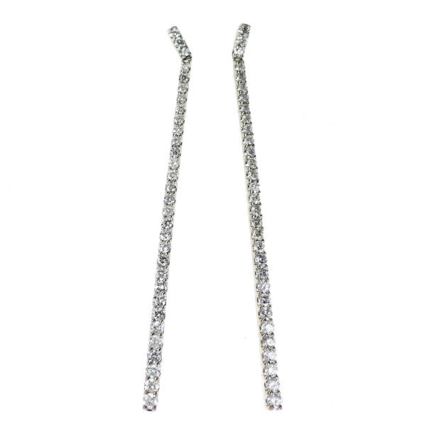 K18WG ダイヤモンド ピアス 1.00ct