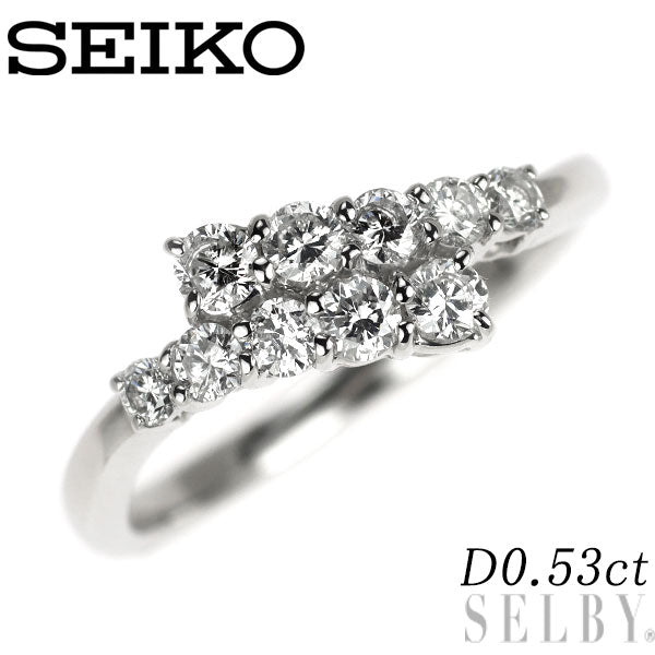 セイコー Pt900 ダイヤモンド リング 0.53ct