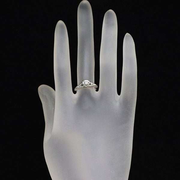 ブルガリ Pt950 ダイヤモンド リング 0.20ct D VVS1 VG インコントロダモーレ