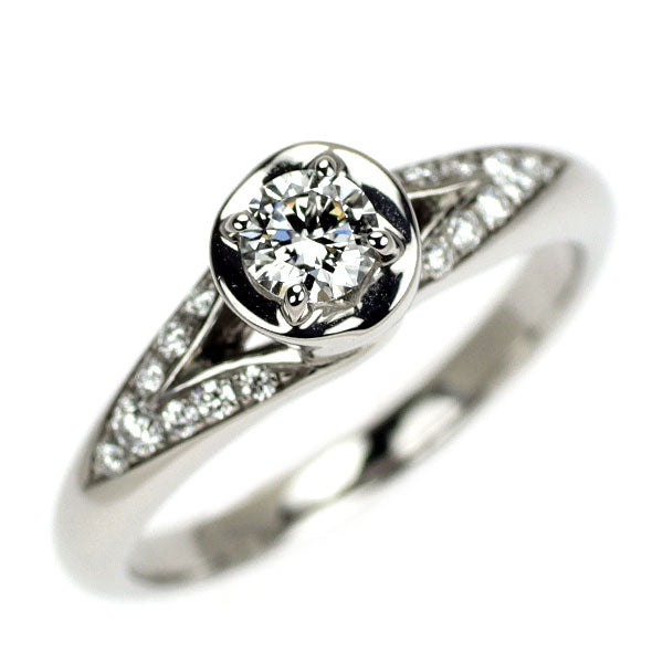ブルガリ Pt950 ダイヤモンド リング 0.20ct D VVS1 VG インコントロダモーレ