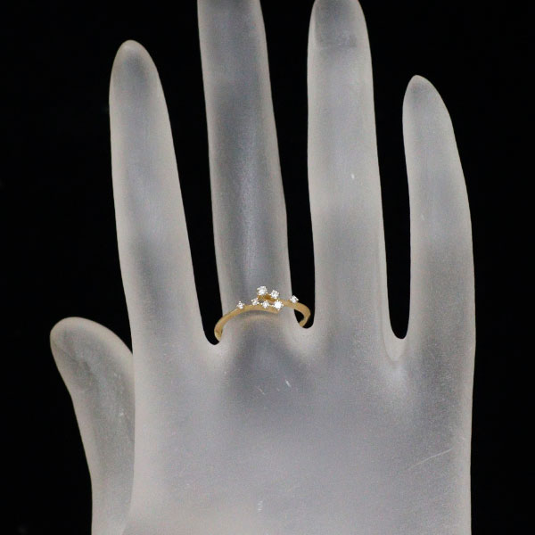 チャーミー K18YG ダイヤモンド リング 0.10ct