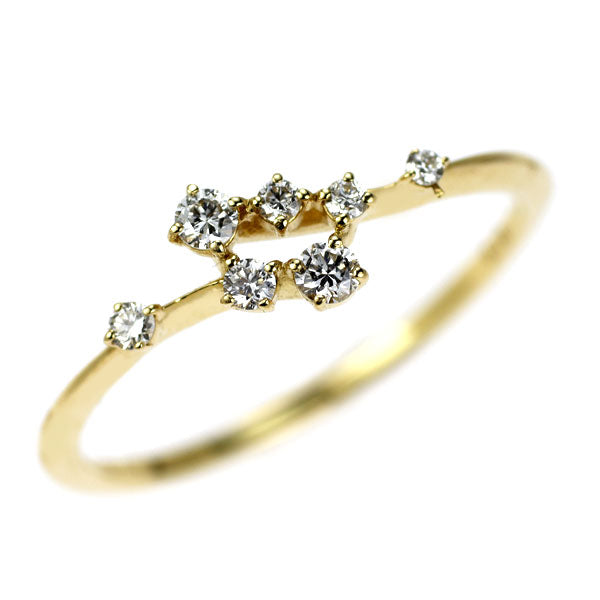 チャーミー K18YG ダイヤモンド リング 0.10ct
