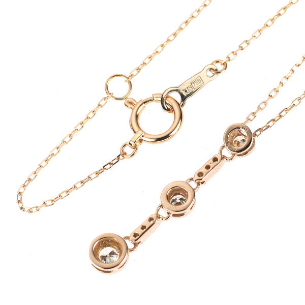 K18PG ダイヤモンド ペンダントネックレス 0.20ct