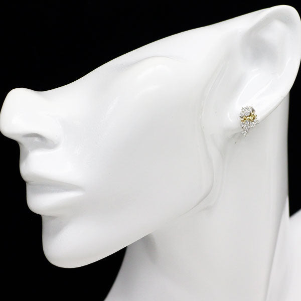 Pt900/K18YG ダイヤモンド ピアス 0.70ct
