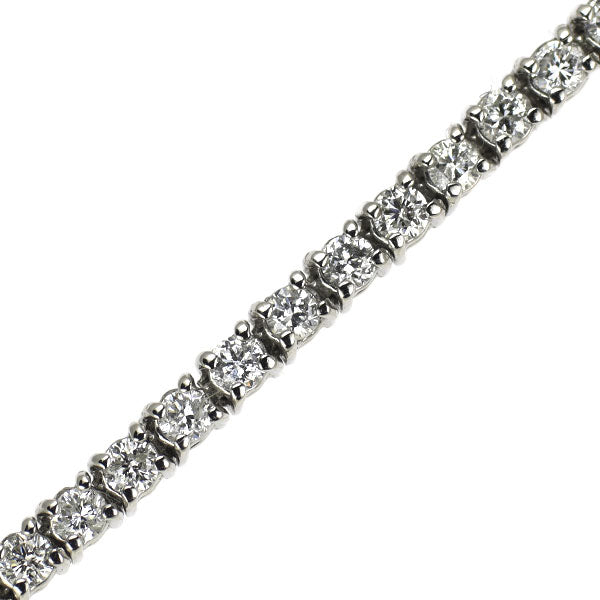 Pt850 ダイヤモンド テニスブレスレット 2.02ct