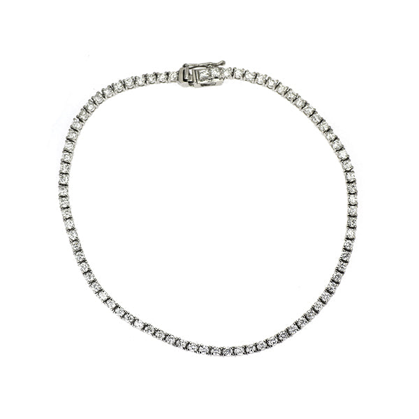 Pt850 ダイヤモンド テニスブレスレット 2.02ct