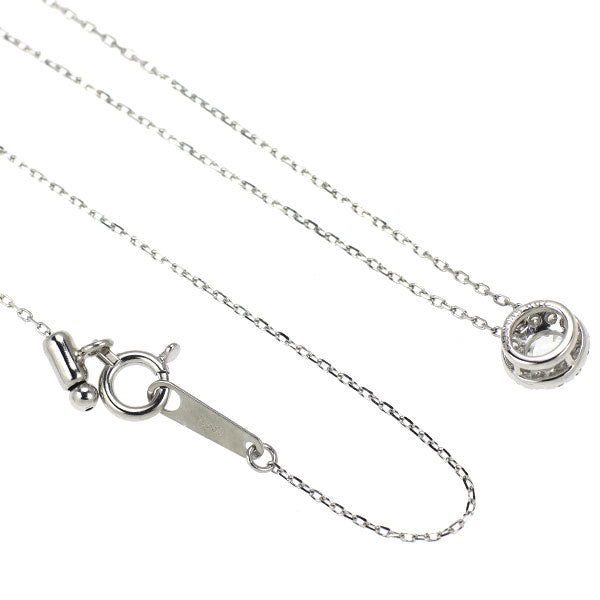 Pt950/ Pt850 ローズカットダイヤモンド ペンダントネックレス 0.15ct D0.07ct