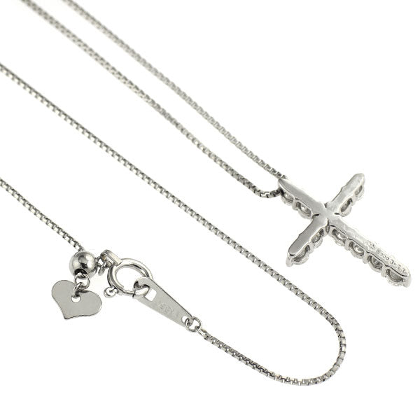 Pt900/ Pt850 ダイヤモンド ペンダントネックレス 0.50ct クロス
