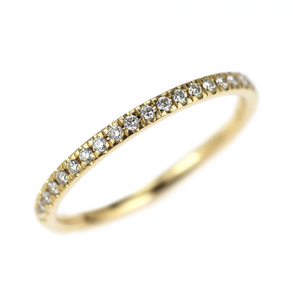 オレフィーチェ K18YG ダイヤモンド リング 0.10ct ハーフエタニティ