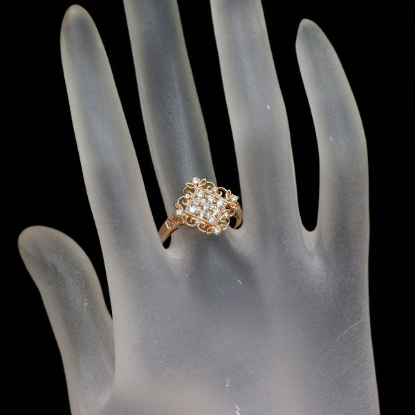 K18PG ダイヤモンド リング 0.50ct