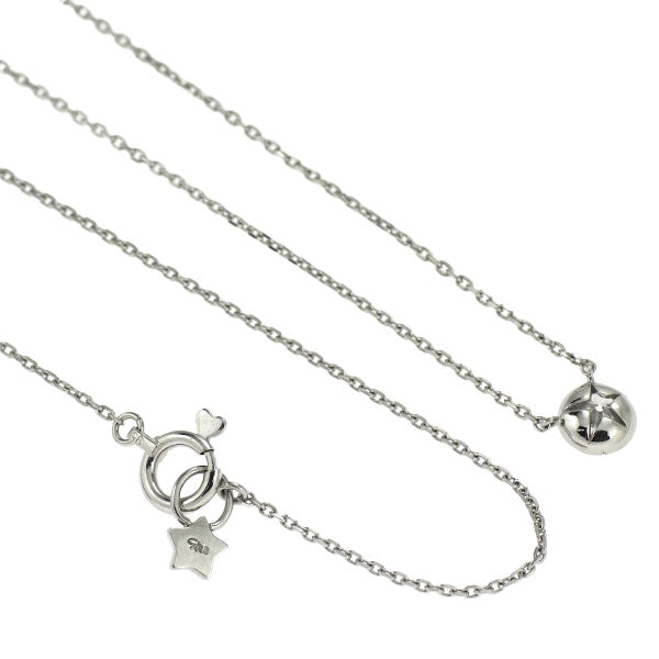 スタージュエリー Pt950 ダイヤモンド ペンダントネックレス 0.10ct ムーンセッティング