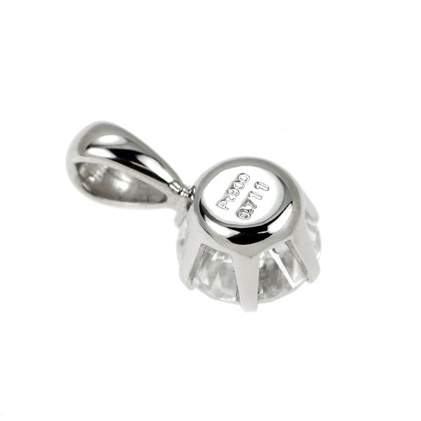 新品 Pt900 ダイヤモンド ペンダントトップ 0.711ct F SI2 G 【エスコレ】