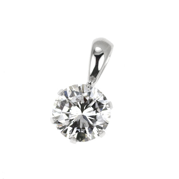 新品 Pt900 ダイヤモンド ペンダントトップ 0.655ct F SI2 G 【エスコレ】