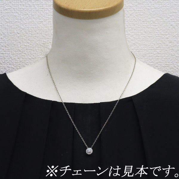 新品 Pt950 最高級 ダイヤモンド ペンダントトップ 0.320ct D IF 3EXHC D0.10ct 【エスコレ】