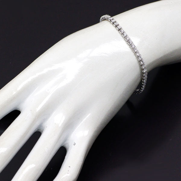 カルティエ K18WG ダイヤモンド テニス ブレスレット エッセンシャルライン  《セルビー銀座店》【中古】