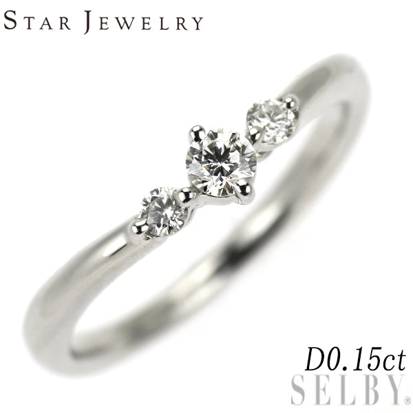 スタージュエリー Pt950 ダイヤモンド リング 0.15ct