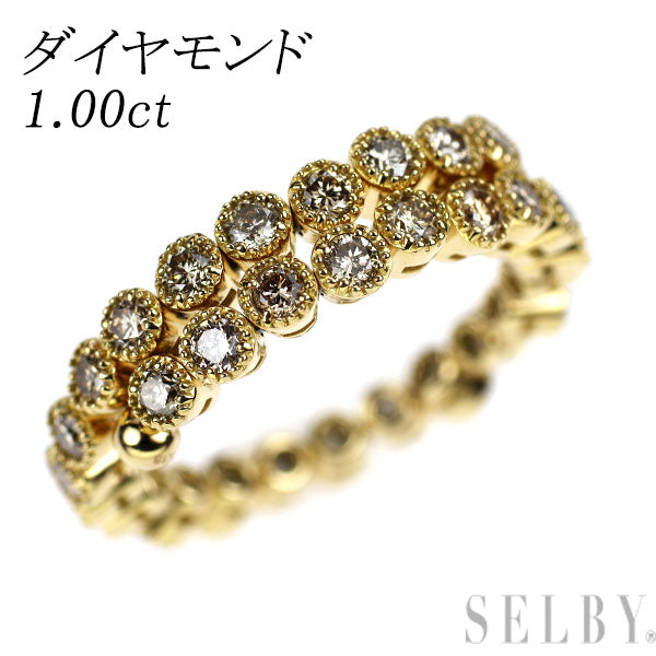 K18YG ダイヤモンド リング 1.00ct 形状記憶