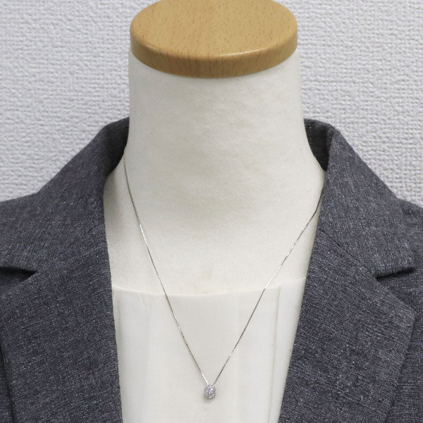 Pt900/ Pt850 ダイヤモンド ペンダントネックレス 0.184ct D I1 G D0.11ct