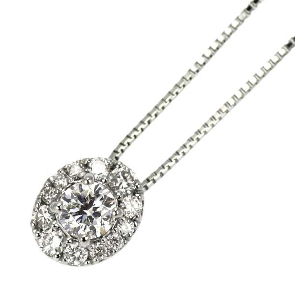 Pt900/ Pt850 ダイヤモンド ペンダントネックレス 0.184ct D I1 G D0.11ct