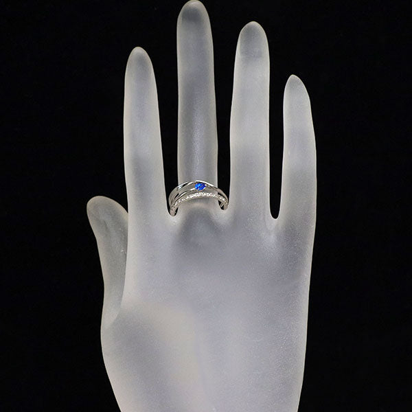 Pt950 アウイナイト ダイヤモンド リング 0.08ct D0.18ct 希少