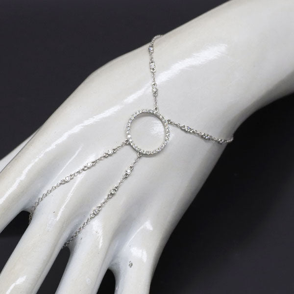 K18WG ダイヤモンド ブレスレット 0.48ct