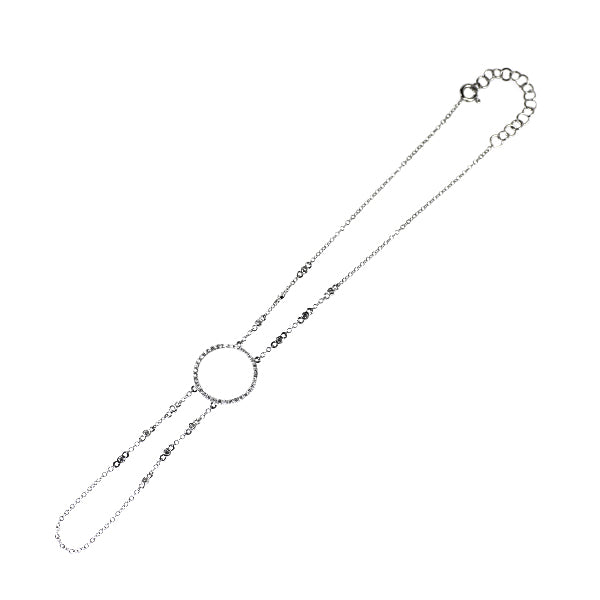 K18WG ダイヤモンド ブレスレット 0.48ct