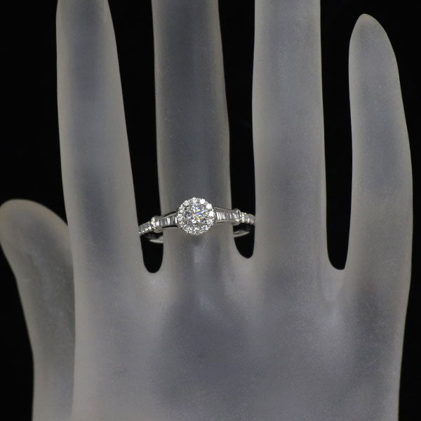 Pt900 ダイヤモンド リング 0.30ct D FL 3EX D0.85ct