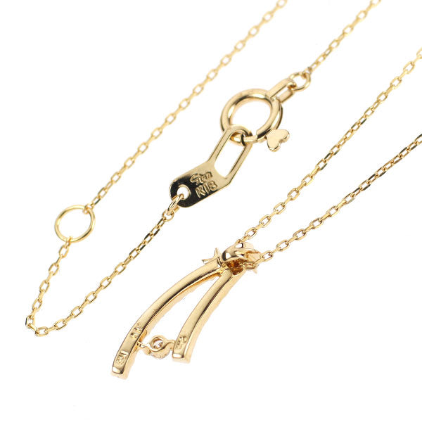 スタージュエリー K18PG ダイヤモンド ペンダントネックレス 0.10ct