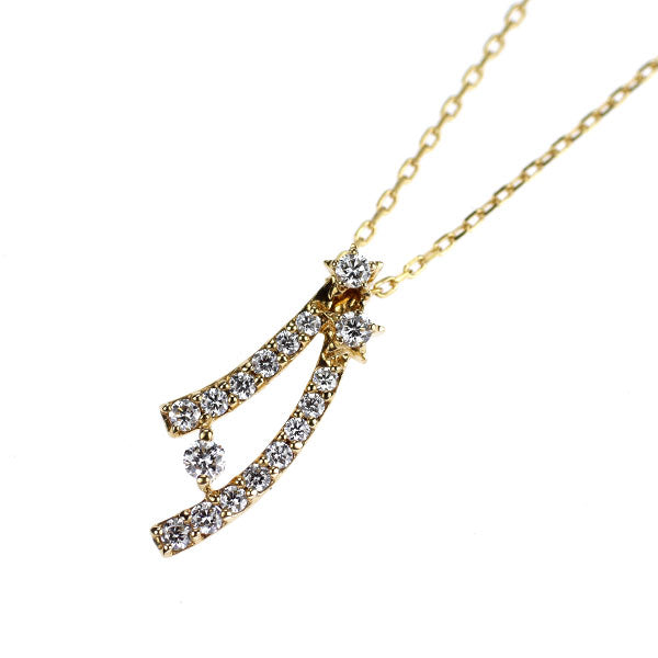 スタージュエリー K18PG ダイヤモンド ペンダントネックレス 0.10ct