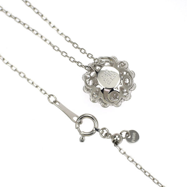 Pt950/ Pt850 ピンクサファイア ダイヤモンド ペンダントネックレス 0.78ct D0.51ct