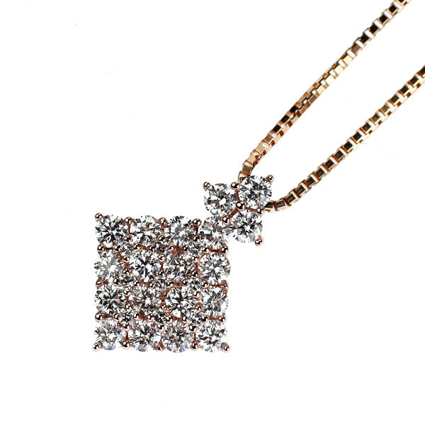 K18PG ダイヤモンド ペンダントネックレス 0.52ct