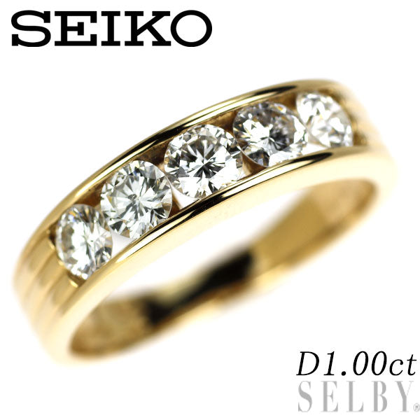 セイコー K18YG ダイヤモンド リング 1.00ct