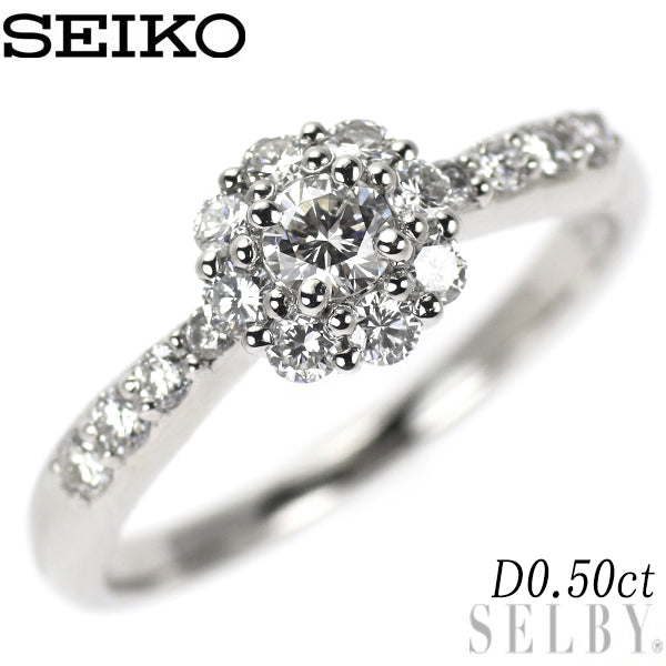セイコー Pt900 ダイヤモンド リング 0.50ct