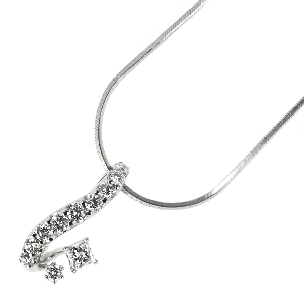 Pt900/ Pt850 ダイヤモンド ペンダントネックレス 0.48ct